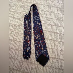 Oscar de la Renta couture neckwear collection Silk golfer Patterned Tie